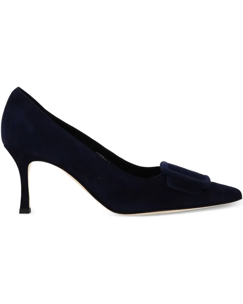 Manolo Blahnik Pumps mit Schnalle - Blau Blau