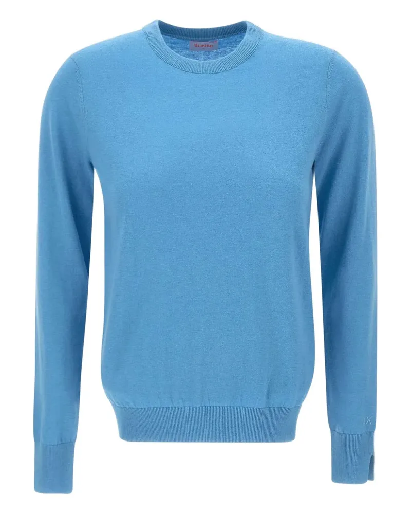 Sun68 Pullover mit Rundhalsausschnitt - Blau Blau