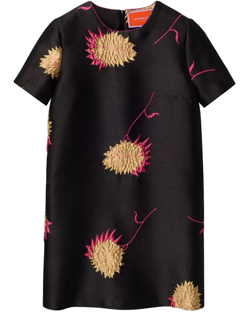 La DoubleJ Swing Minikleid - Schwarz Schwarz