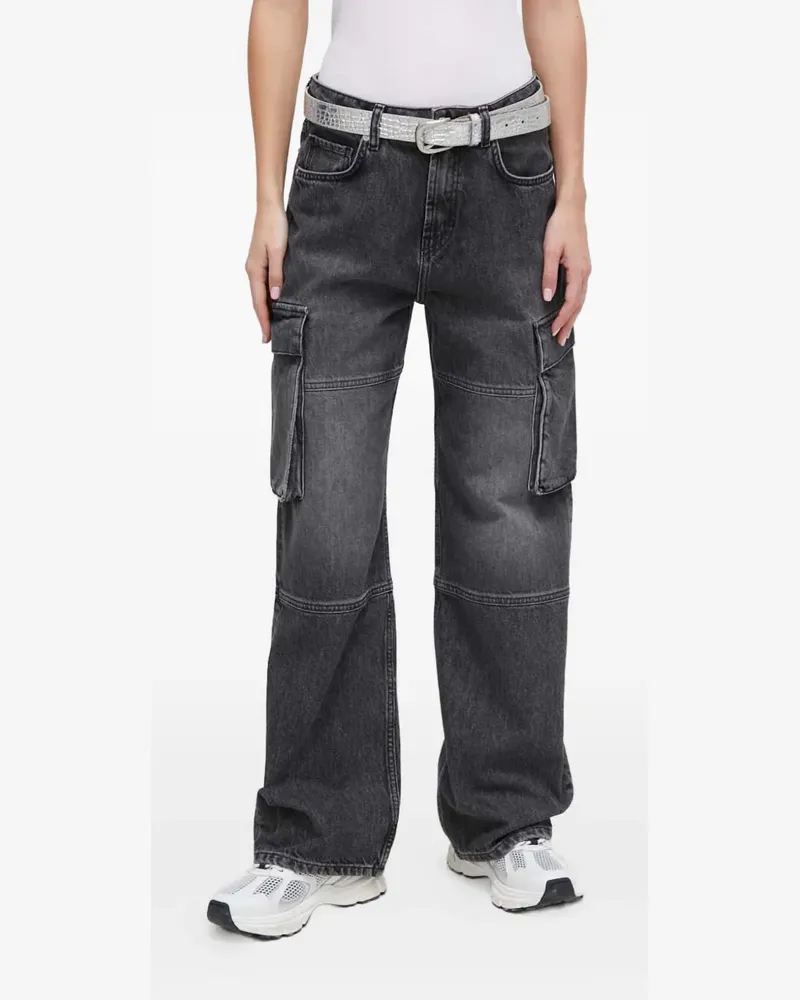HUGO BOSS Jeans mit aufgesetzten Taschen - Grau Grau