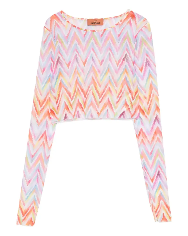 Missoni Oberteil mit Zickzack-Print - Rosa Rosa