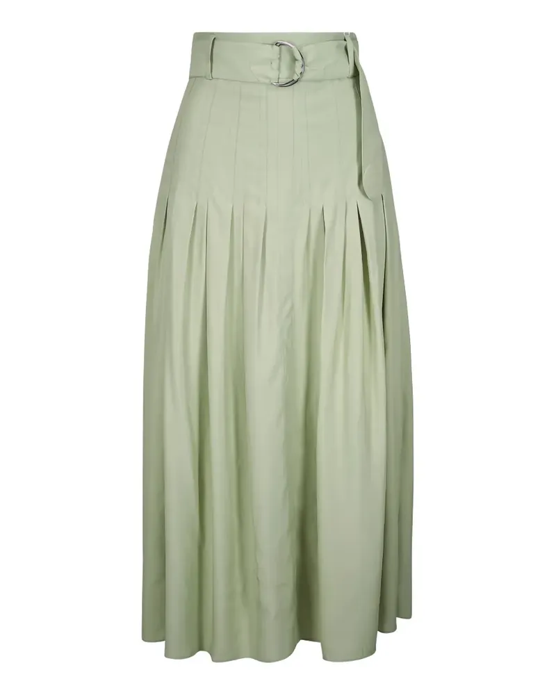 Akris pleated belted skirt - Grün Grün