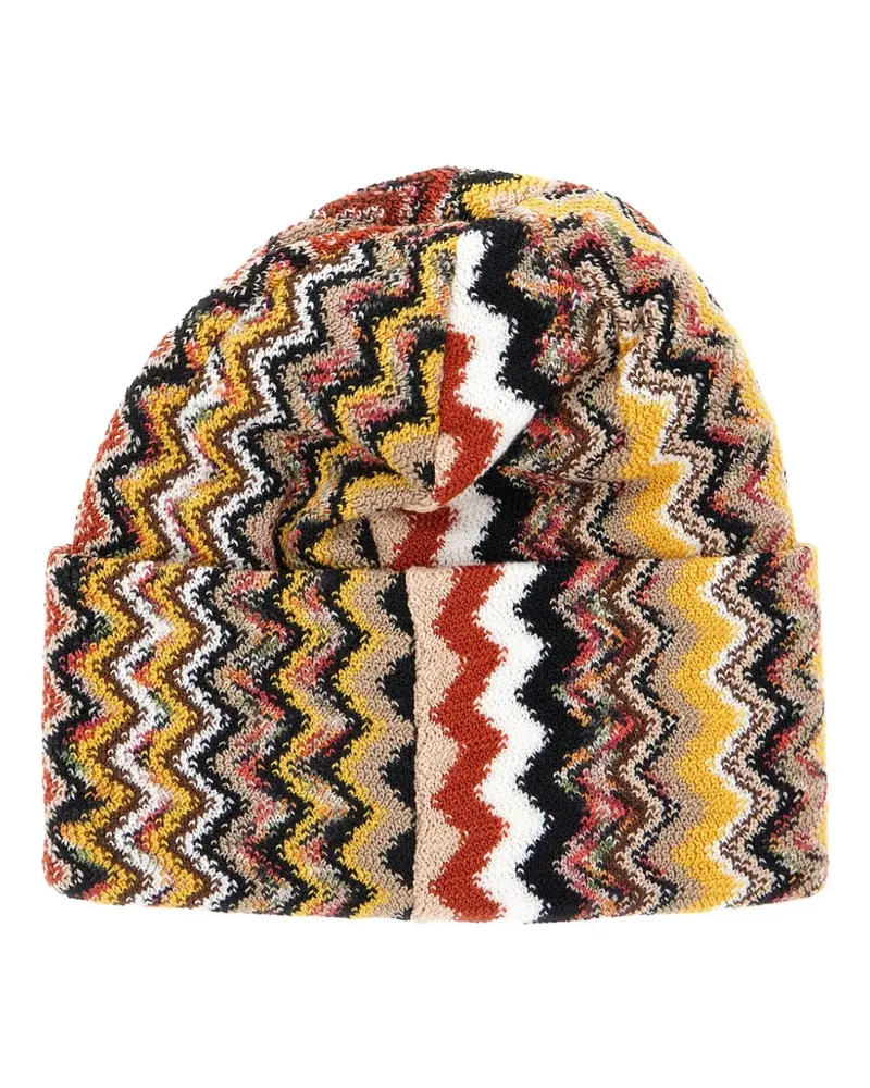 Missoni Beanie mit Zickzackmuster - Nude Nude