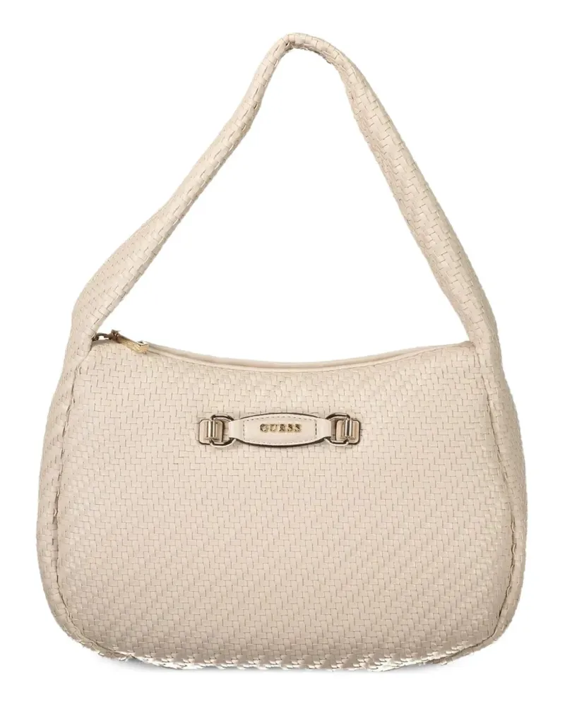 Guess woven-design shoulder bag - Nude Nude