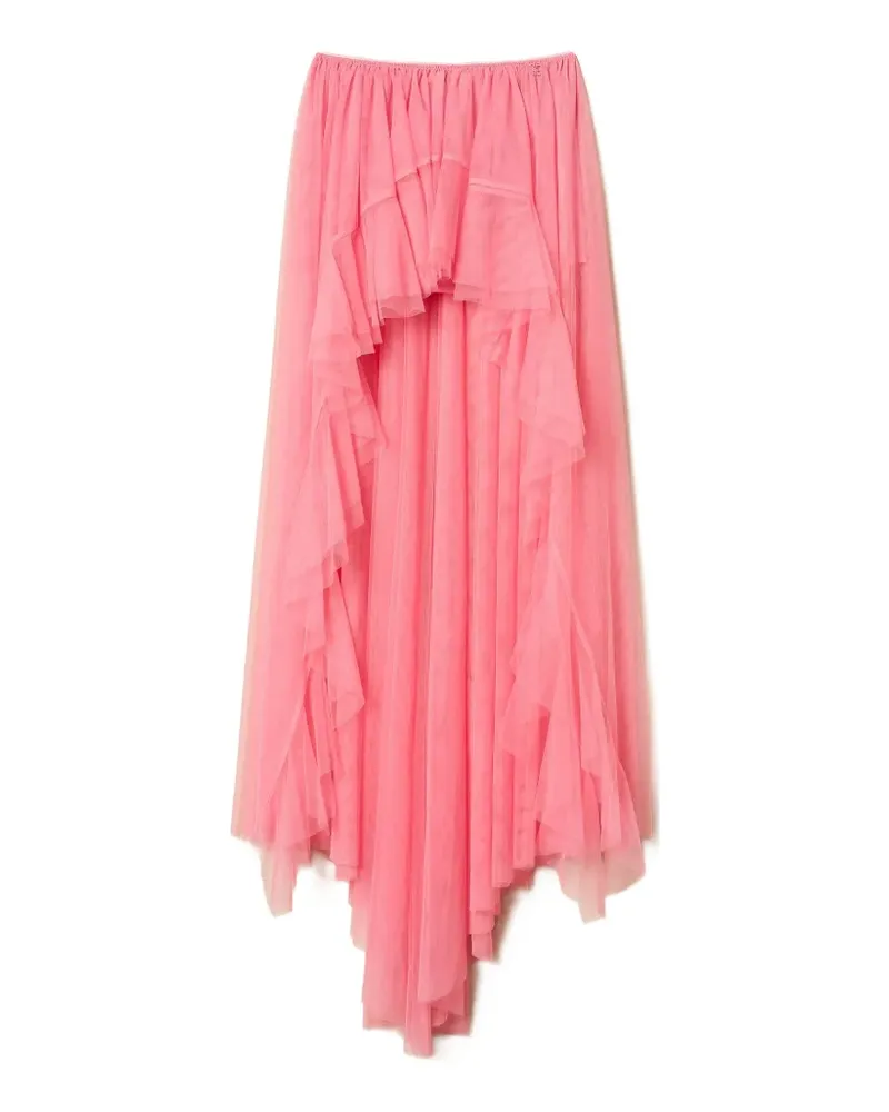 Twin-Set x Myfo asymmetric tulle skirt - Rosa Rosa