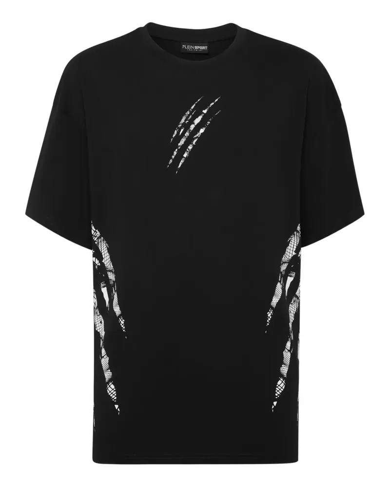 Philipp Plein T-Shirt mit Klauen-Print - Schwarz Schwarz