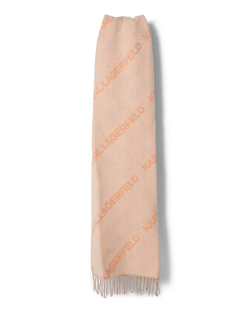 Karl Lagerfeld Schal mit Fransen - Rosa Rosa