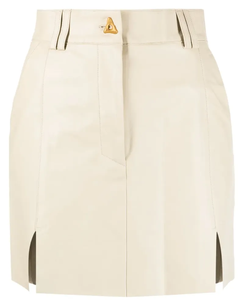 AERON Minirock mit Logo-Knöpfen - Nude Nude