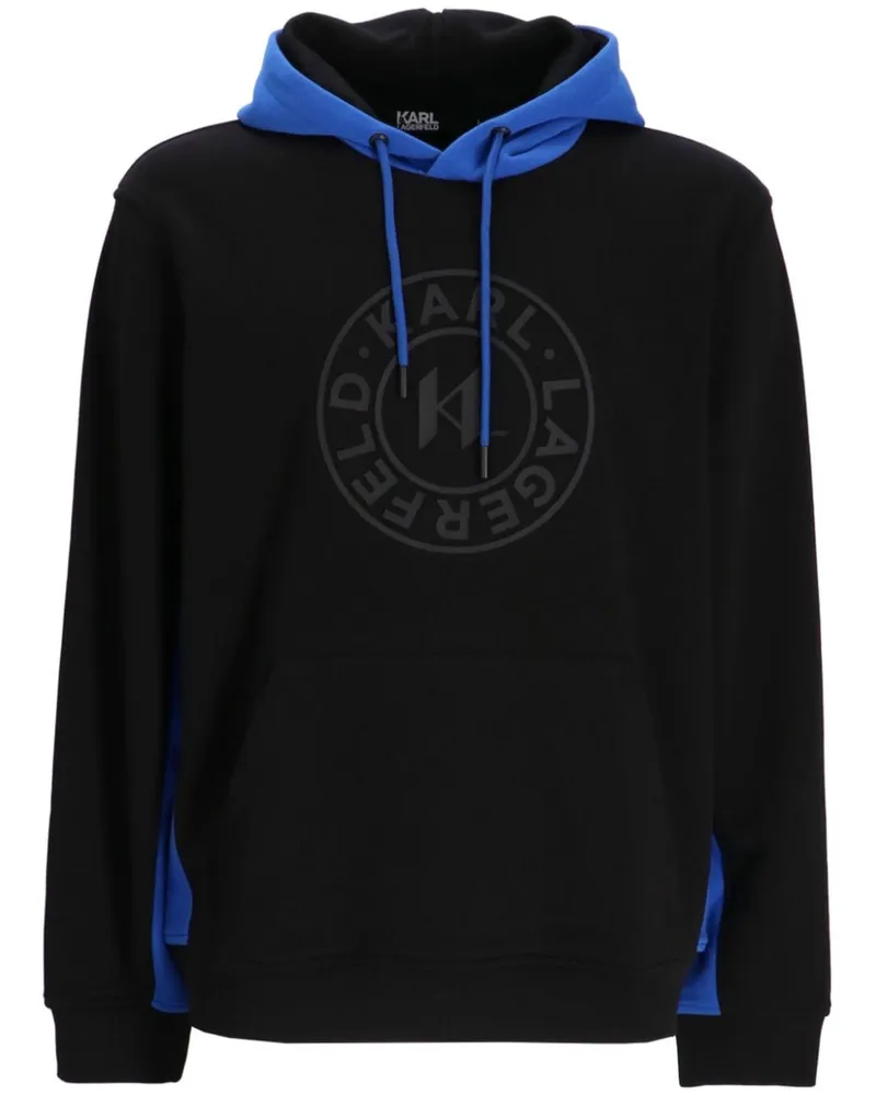 Karl Lagerfeld Hoodie mit Logo-Print Schwarz