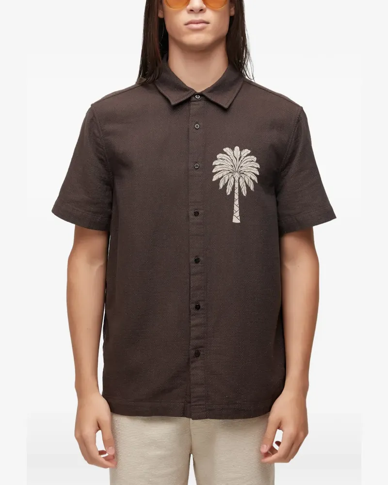Osklen palm-tree shirt - Braun Braun