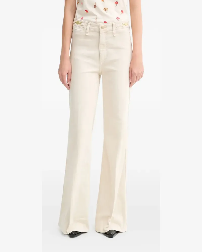 Rag & Bone chain-detail flared jeans - Nude Nude