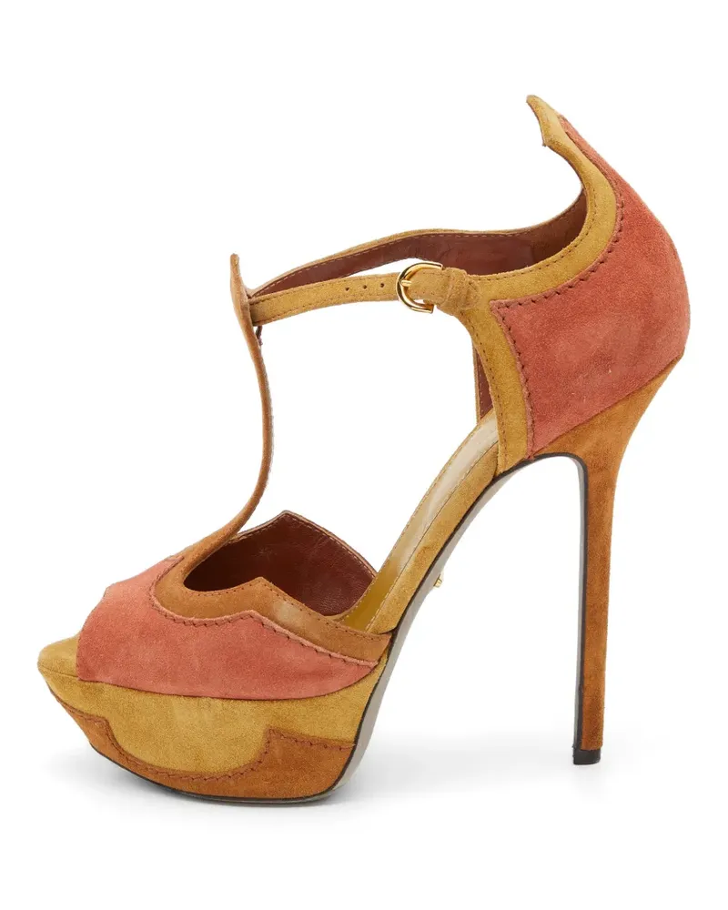 Sergio Rossi platform ankle-strap sandals - Rosa Rosa