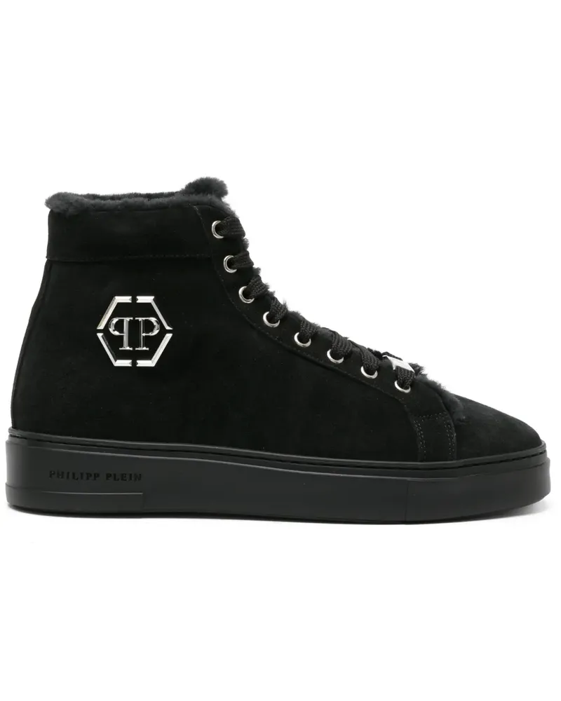 Philipp Plein Hexagon High-Top-Sneakers - Schwarz Schwarz