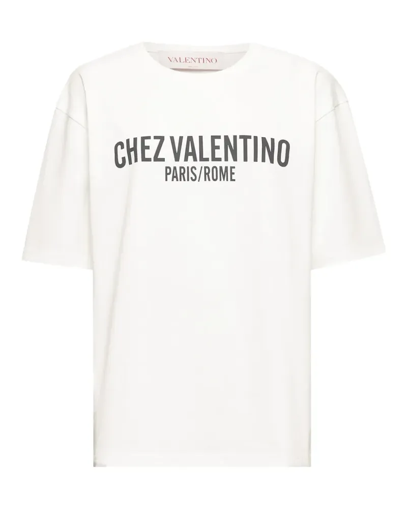 Valentino Garavani T-Shirt mit Logo-Print - Weiß Weiß