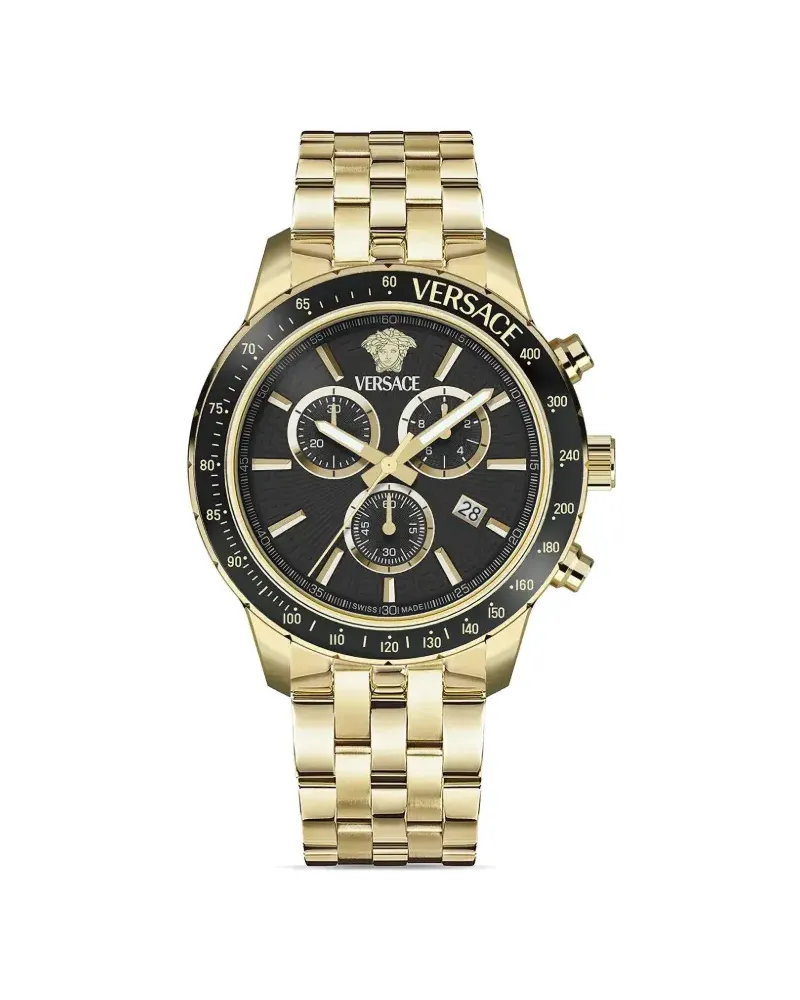 Versace Sport Chrono 44mm - Schwarz Schwarz