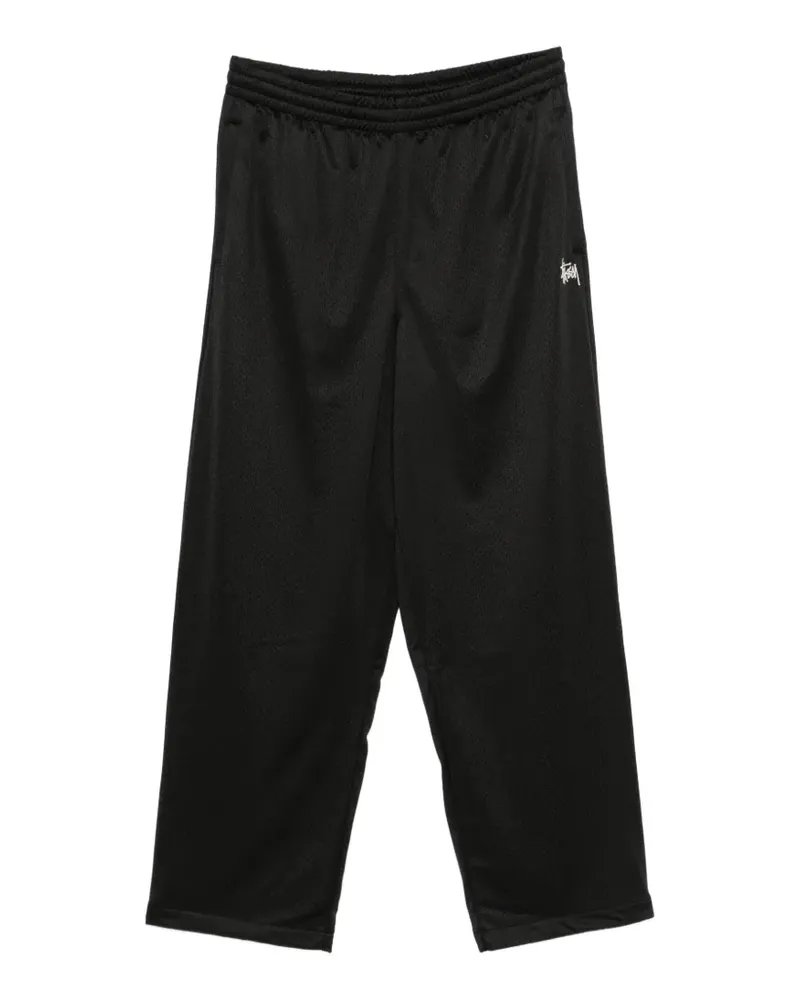 Stüssy logo-embroidered track pants - Schwarz Schwarz