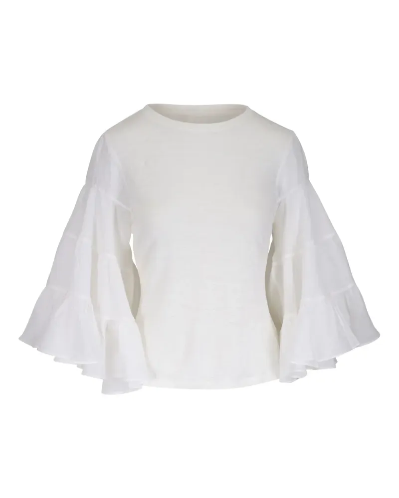 Zimmermann T-Shirt aus Leinen - Weiß Weiß