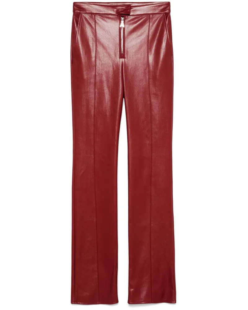 Patrizia Pepe Hose aus Faux-Leder - Rot Rot