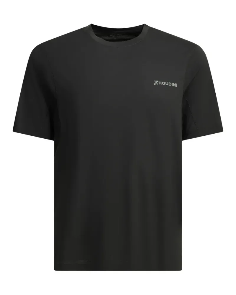 Houdini logo-print T-shirt - Schwarz Schwarz