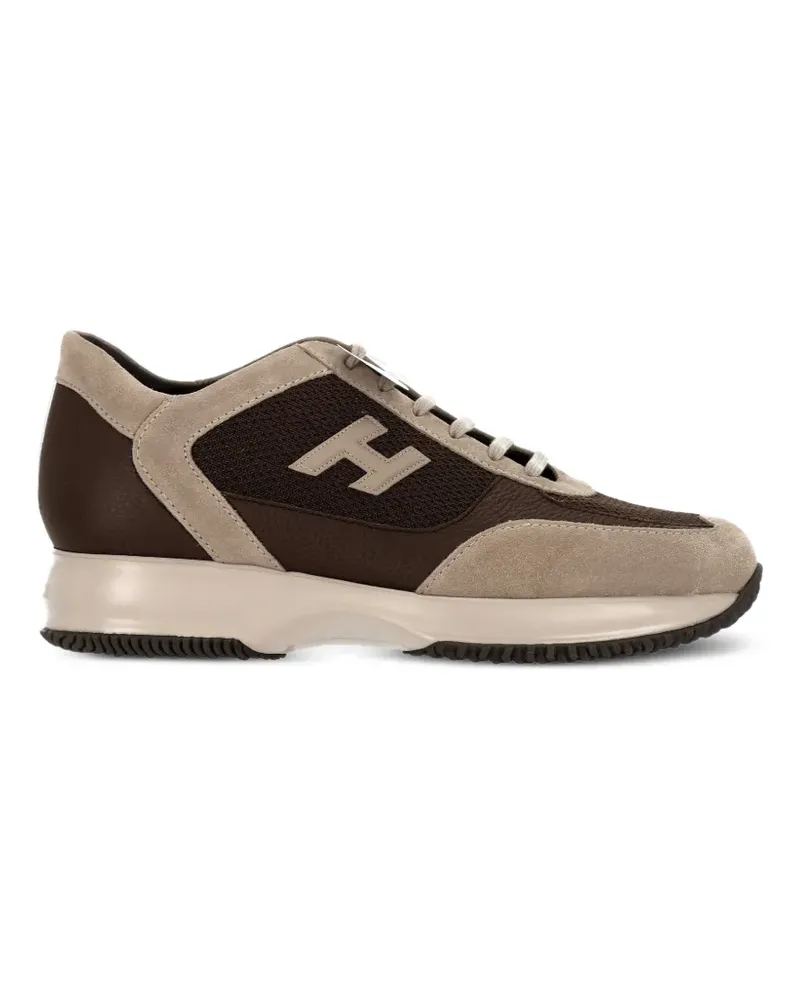 Hogan Sneakers mit Logo-Patch - Braun Braun