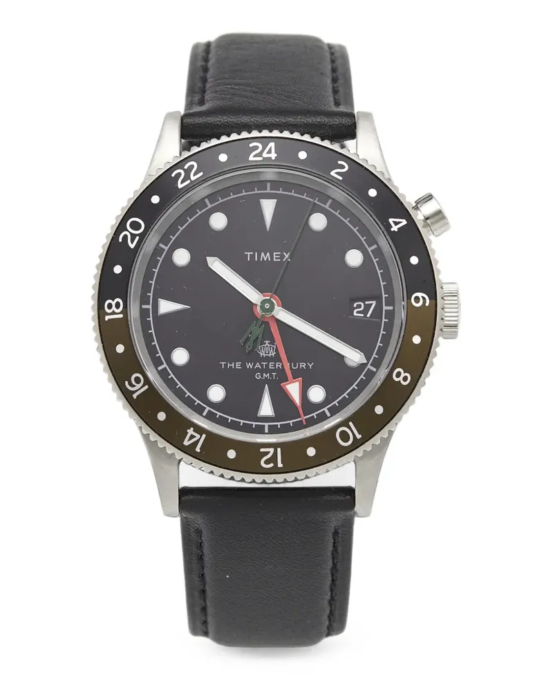Timex The Waterbury GMT Armbanduhr 42mm - Schwarz Schwarz