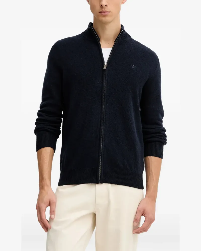 Hackett zip-up cardigan - Blau Blau