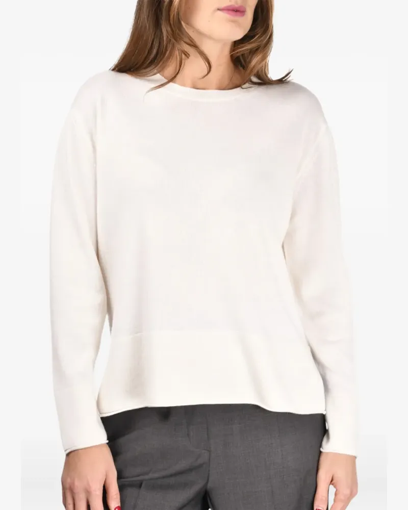 Gran Sasso crew-neck swea - Weiß Weiß
