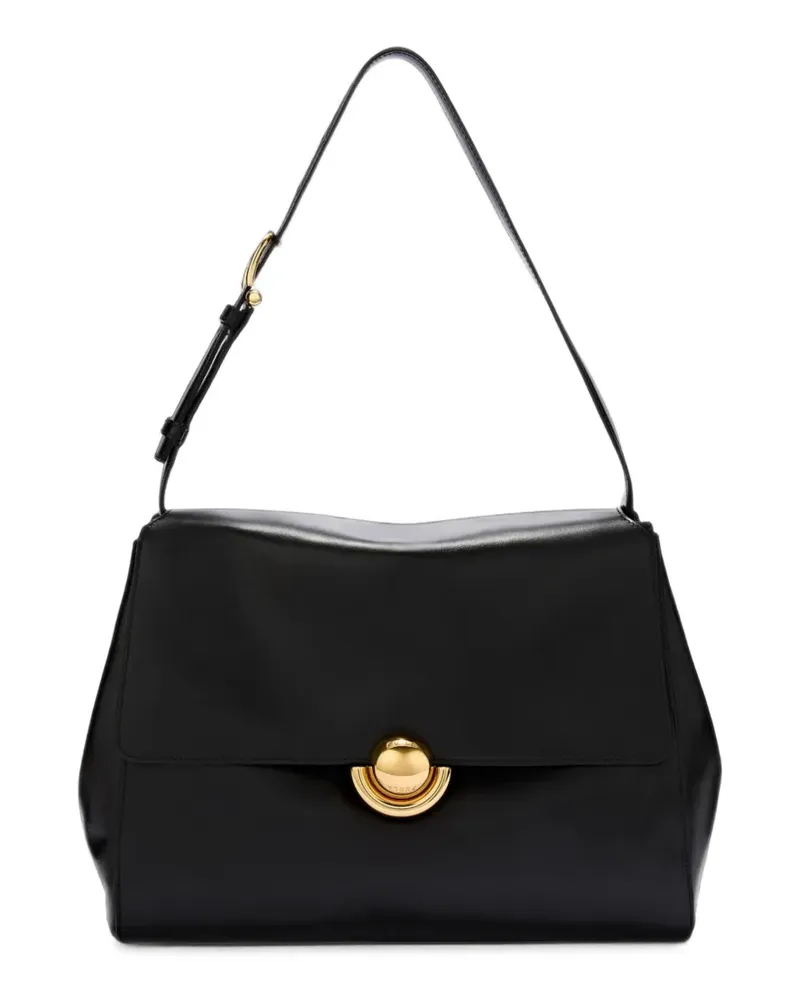 Furla Mittelgroße Domus Schultertasche - Schwarz Schwarz
