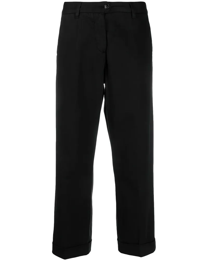 Woolrich Cropped-Hose - Schwarz Schwarz