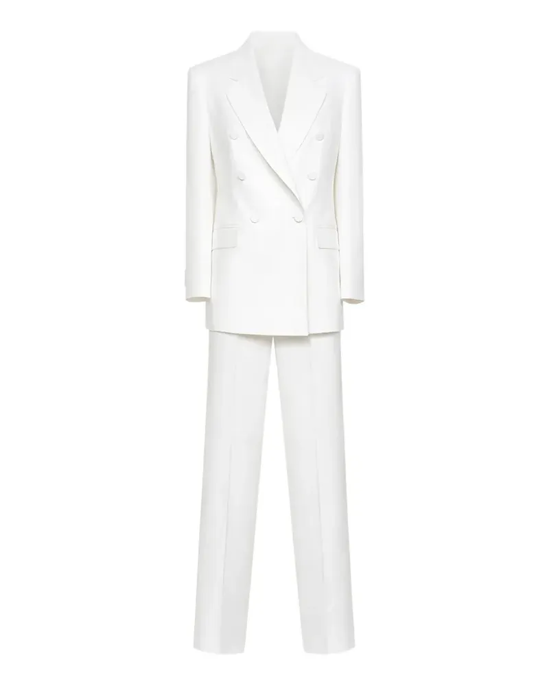 Tagliatore Doppelreihiger Anzug - Weiß Weiß