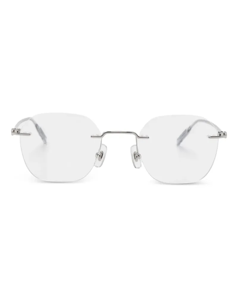 Montblanc Brille mit rundem Gestell - Grau Grau