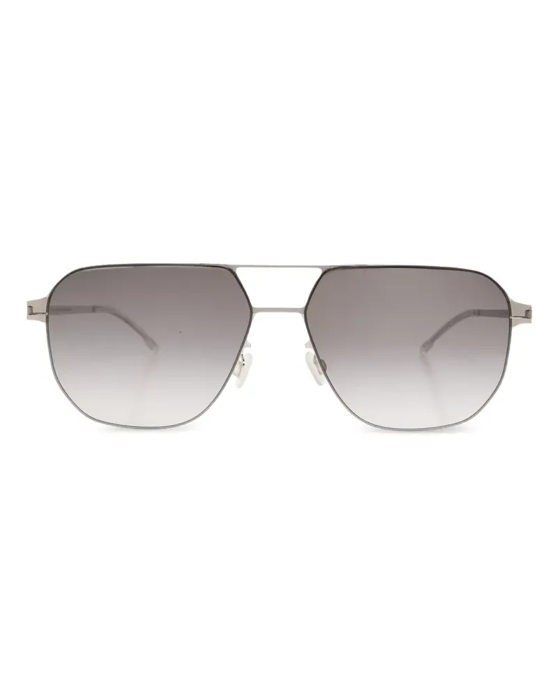 Mykita Getönte Pio Pilotenbrille - Silber Silber
