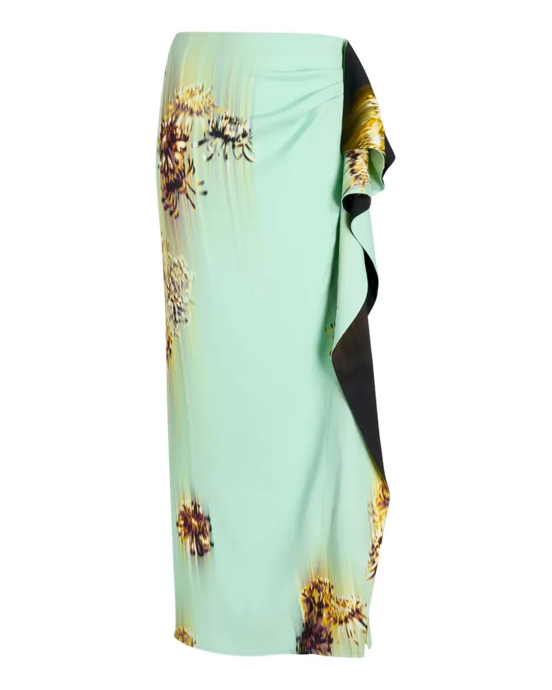 Proenza Schouler Cella Maxirock mit Print - Grün Grün