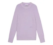 Gebürsteter Pullover - Violett
