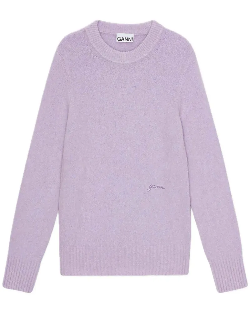 Ganni Gebürsteter Pullover - Violett Violett