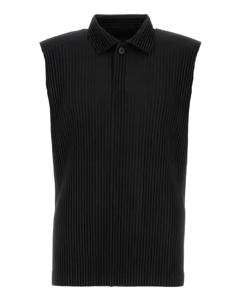 Issey Miyake July Hemd mit Falten - Schwarz Schwarz