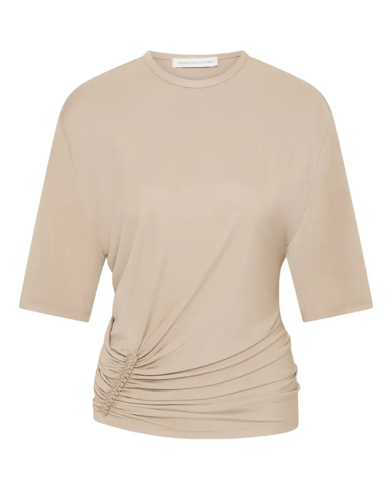 Christopher Esber Shibari T-Shirt aus Jersey - Nude Nude