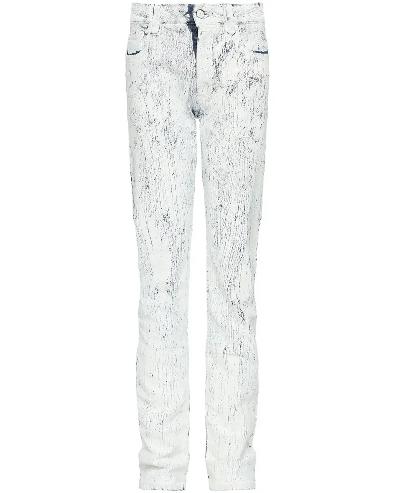 Maison Margiela Beschichtete Jeans - Weiß Weiß