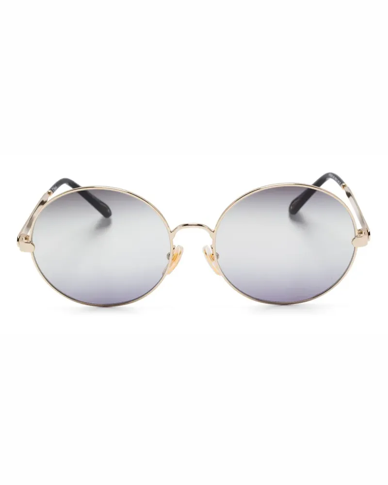 Chloé Sonnenbrille mit rundem Gestell - Gold Gold