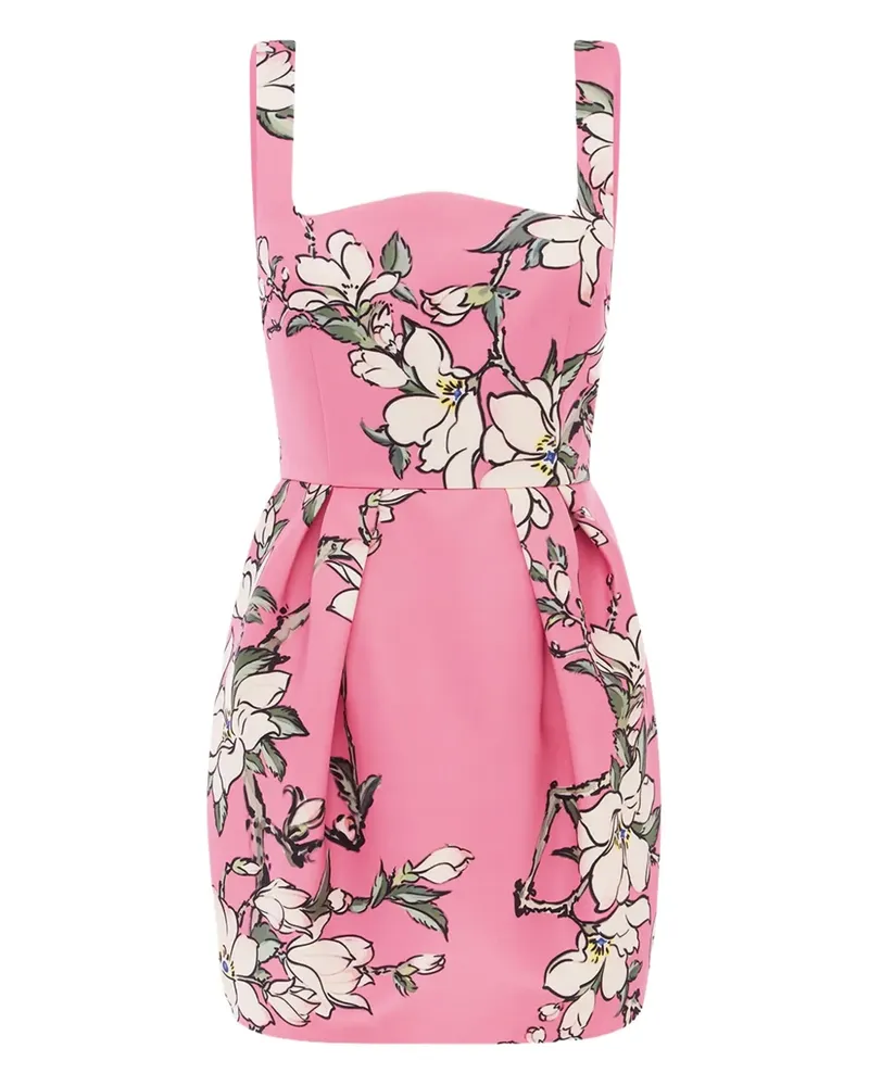 LEO LIN Piper Minikleid mit Blumenmuster - Rosa Rosa