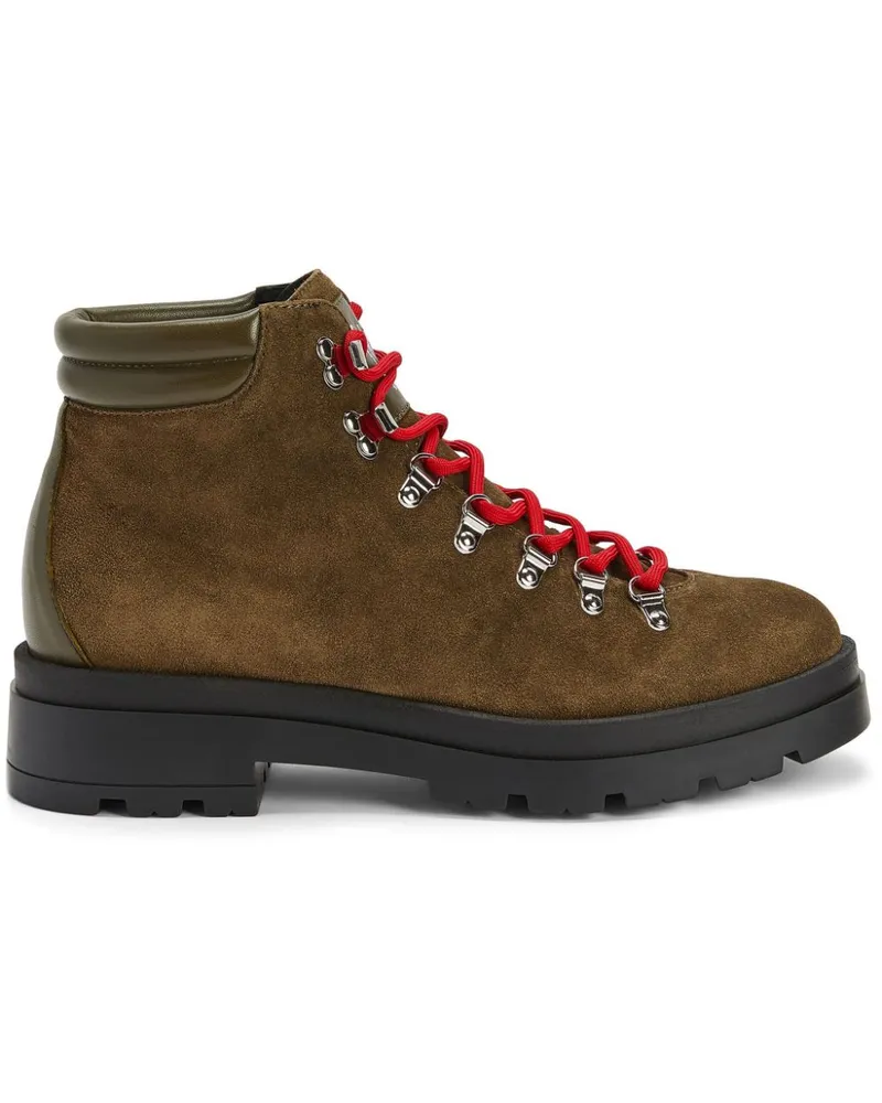 Giuseppe Zanotti Ferrhan Stiefel aus Wildleder - Grün Grün