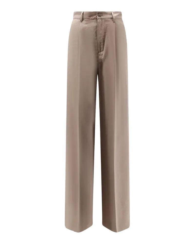 Hevò High-Waist-Hose mit weitem Bein - Nude Nude