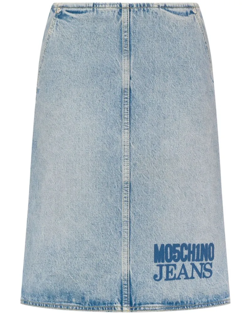 Moschino Bleistiftrock aus Baumwolle - Blau Blau