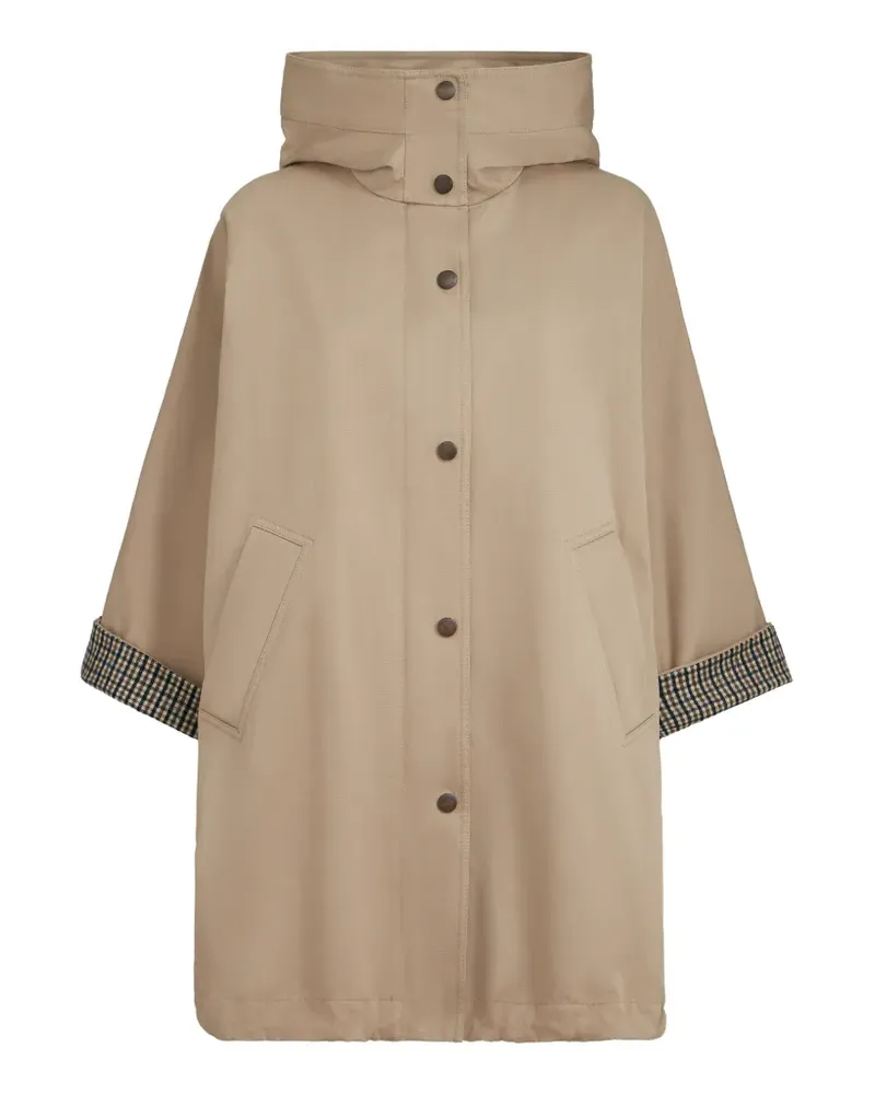 Brunello Cucinelli Monili hooded coat - Nude Nude