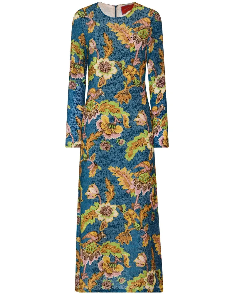 La DoubleJ Swing Maxikleid - Blau Blau