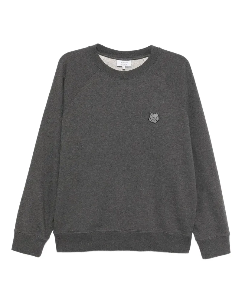 Kitsuné Sweatshirt mit Bold Fox Head-Patch - Grau Grau