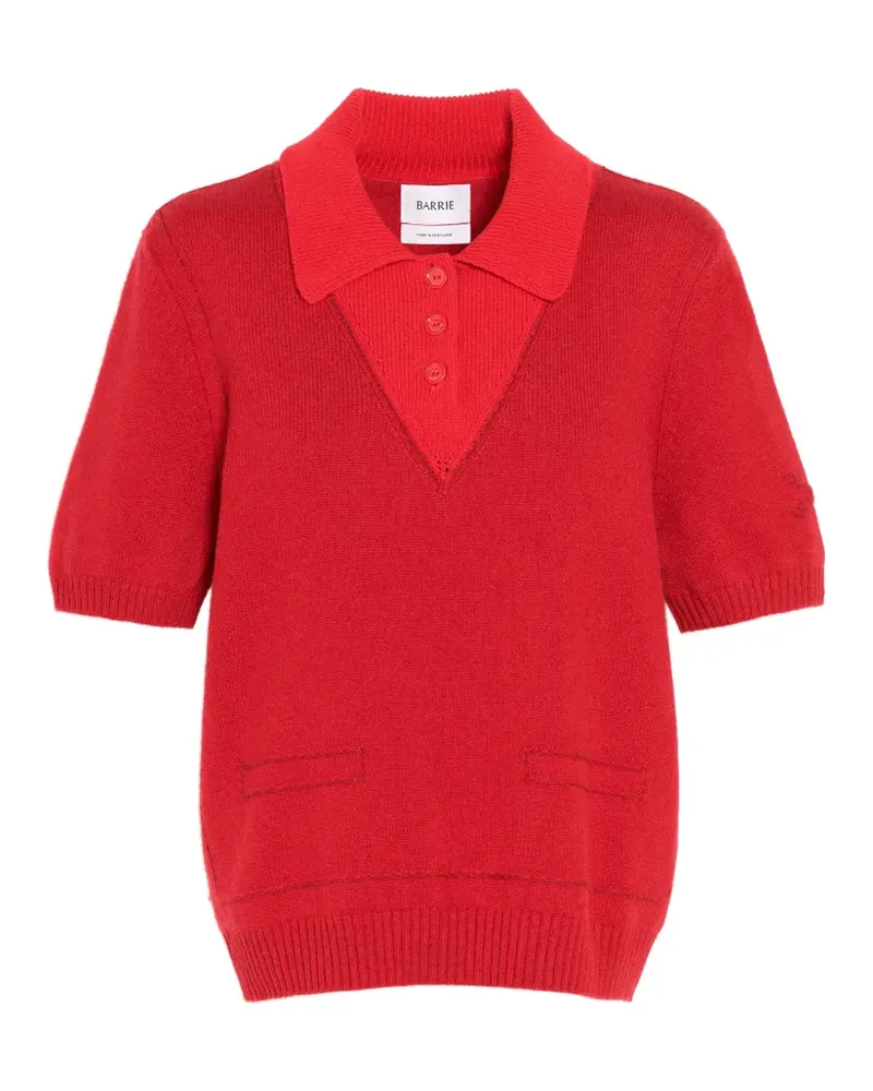 Barrie Poloshirt aus Kaschmir - Rot Rot