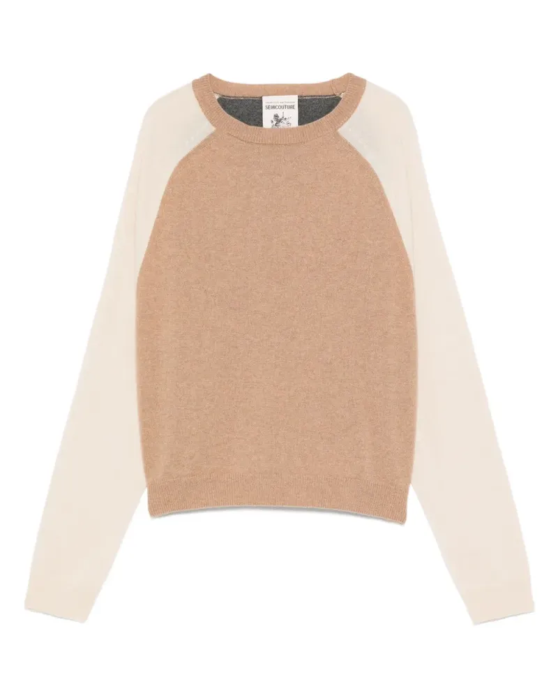 Semicouture Pullover mit Raglanärmeln - Braun Braun