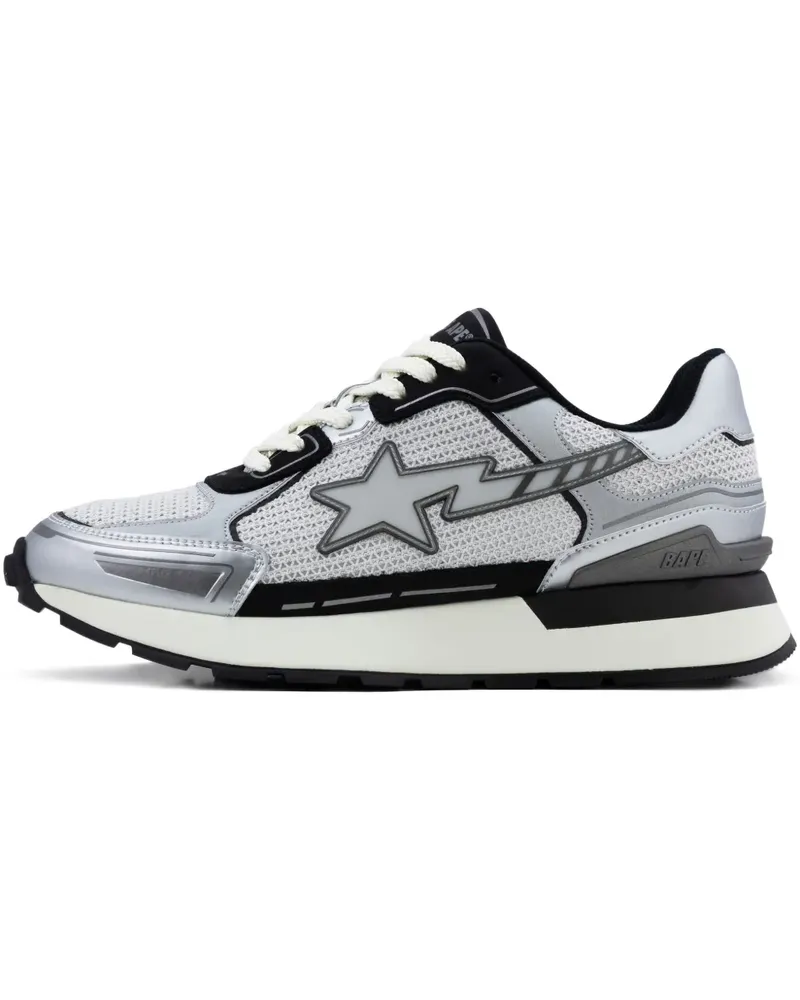 BAPE Low-Top-Sneakers mit Sternen - Grau Grau