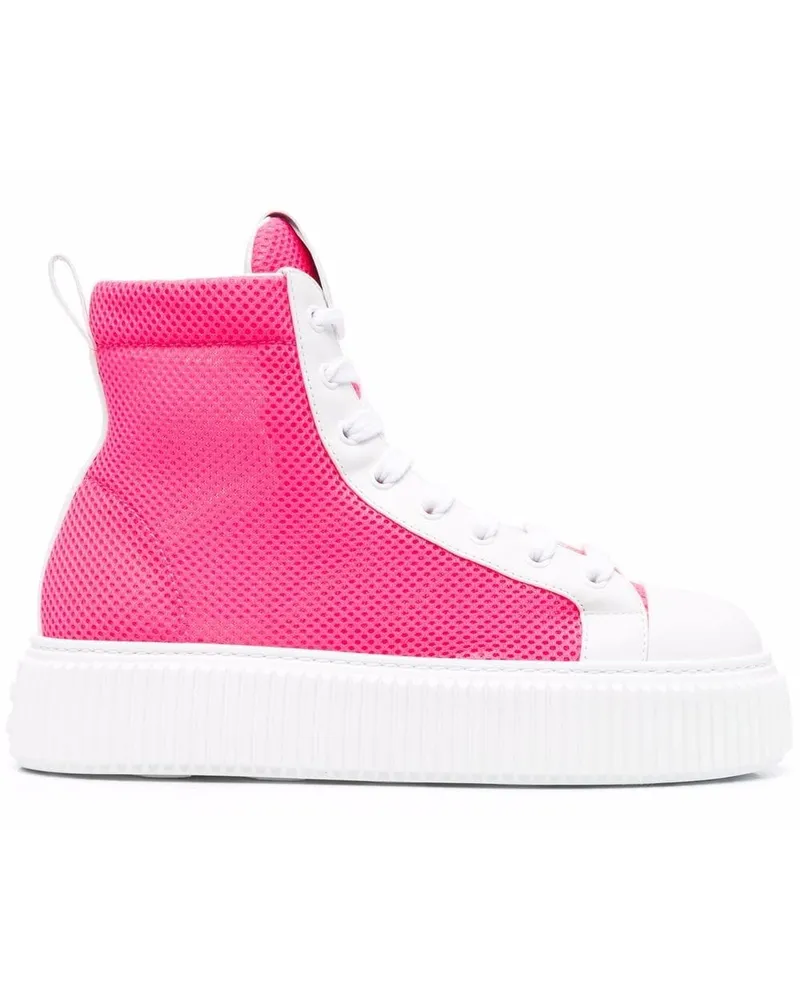 Miu Miu Sneakers in Colour-Block-Optik Rosa